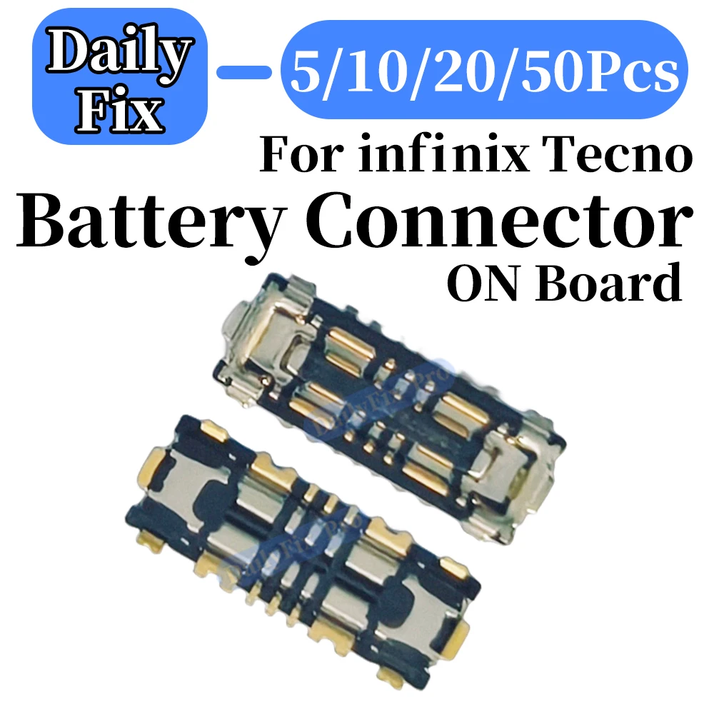 5/10/20/50Pcs Mainboard Battery Connector For Infinix Tecno KL4 X6511 X6532 Smart9 Itel P65 Replacement Repair Part