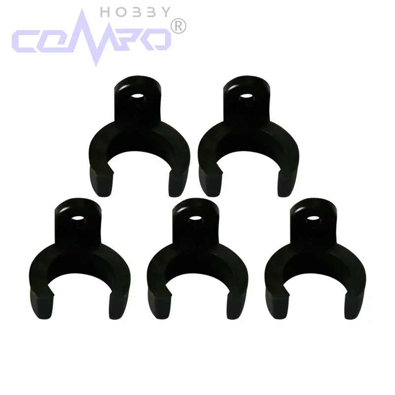 

5 Pcs Black Plastic Fuel Line Clips /Filter Mounting Clips Not Included Metal Filter for RC Model Fuel Filters