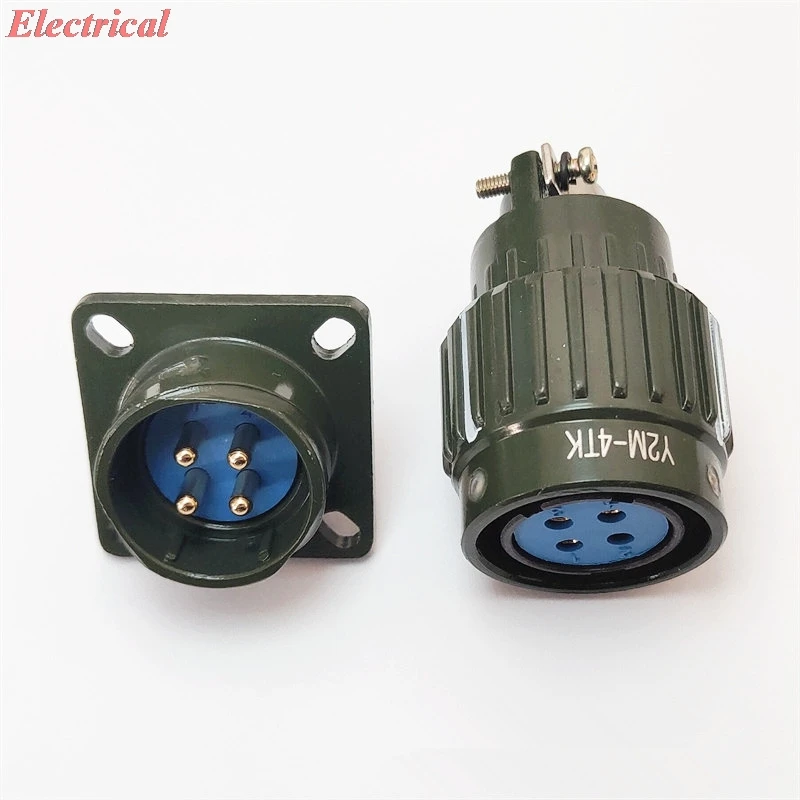 1PC Buckle Type Connector Y2M-2pins 3pins 4pins 5pins 7pins 10pins 14pins 16TK Aviation Plug And TJ Socket 21.5MM Mounted