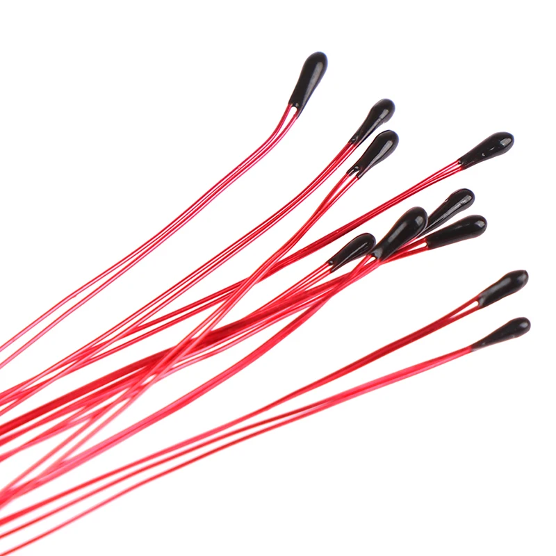 10x Termistor NTC Rezystor termiczny MF52B 10K 100K Sonda Pasek Przewód B3470 B3380 B3950 B3435 B 4250 1% Czujnik kontroli temperatury