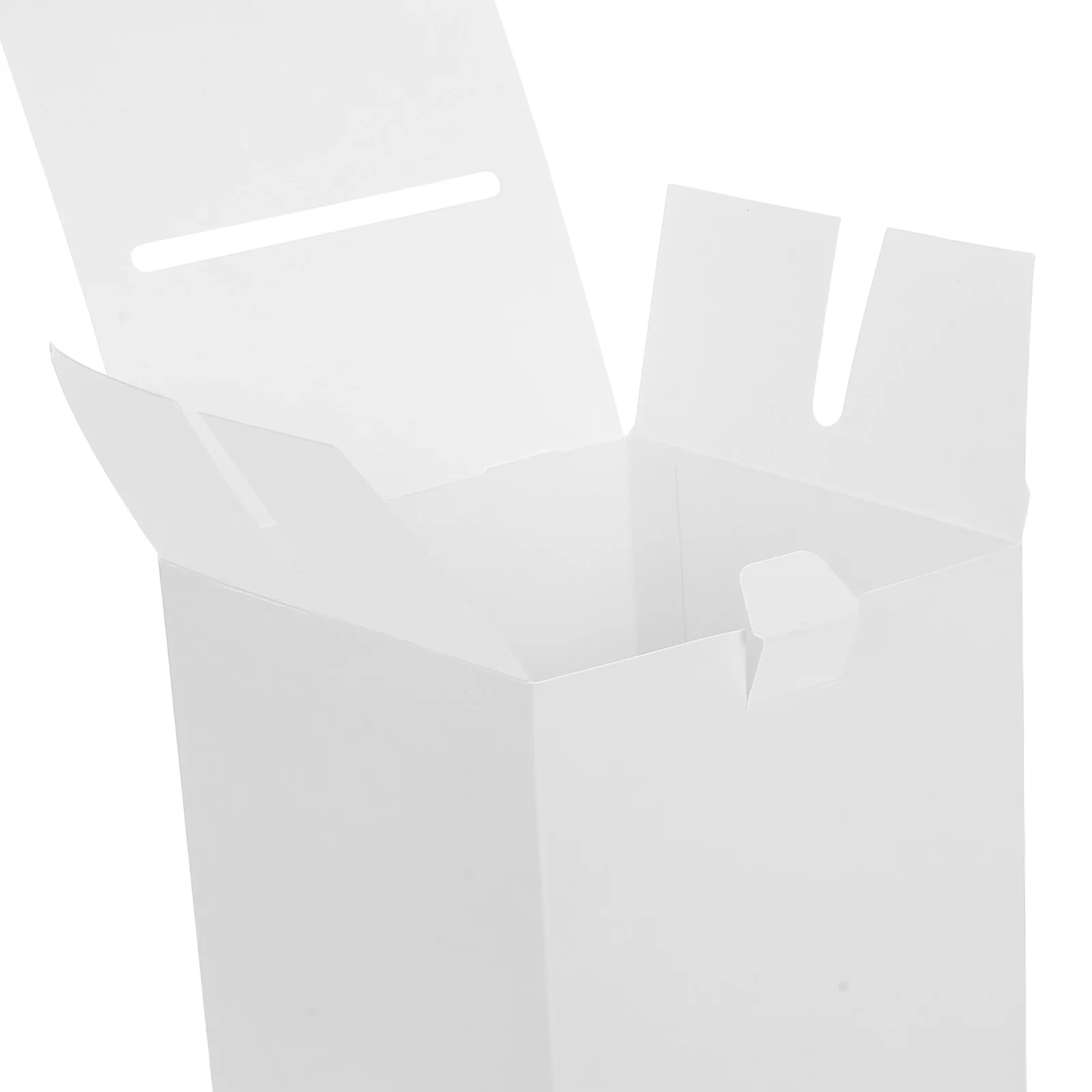 5個の白い提案箱 折りたたみ式カードドロップ 安全な機密性 オフィス 学校 イベント 寄付 募金 投票箱