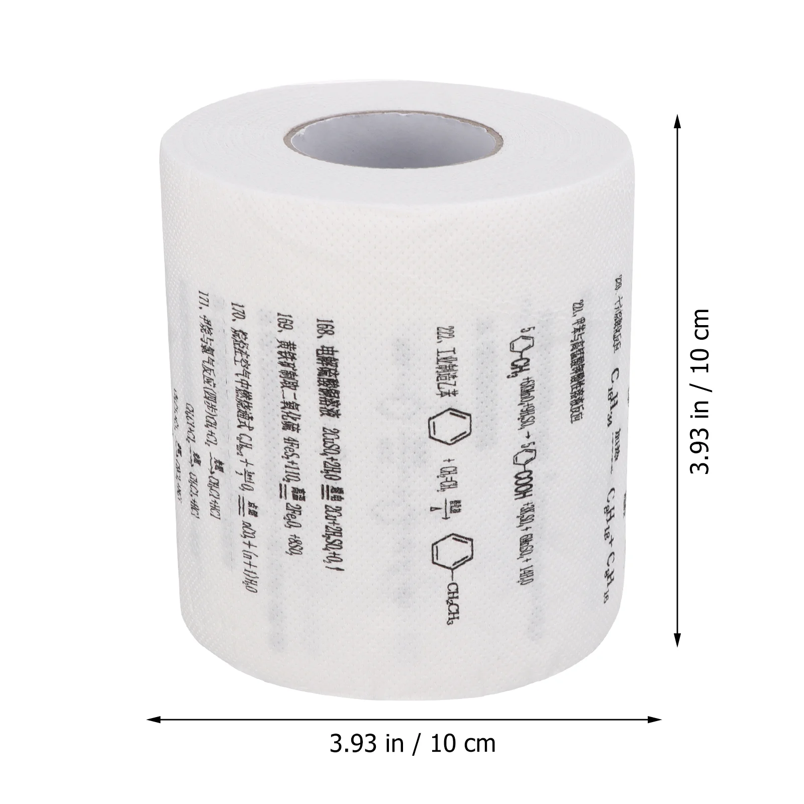 4 rolos de papel higiênico de fórmula engraçada, tecido de presente, impressão prática, polpa de madeira virgem, decorativa para uso doméstico