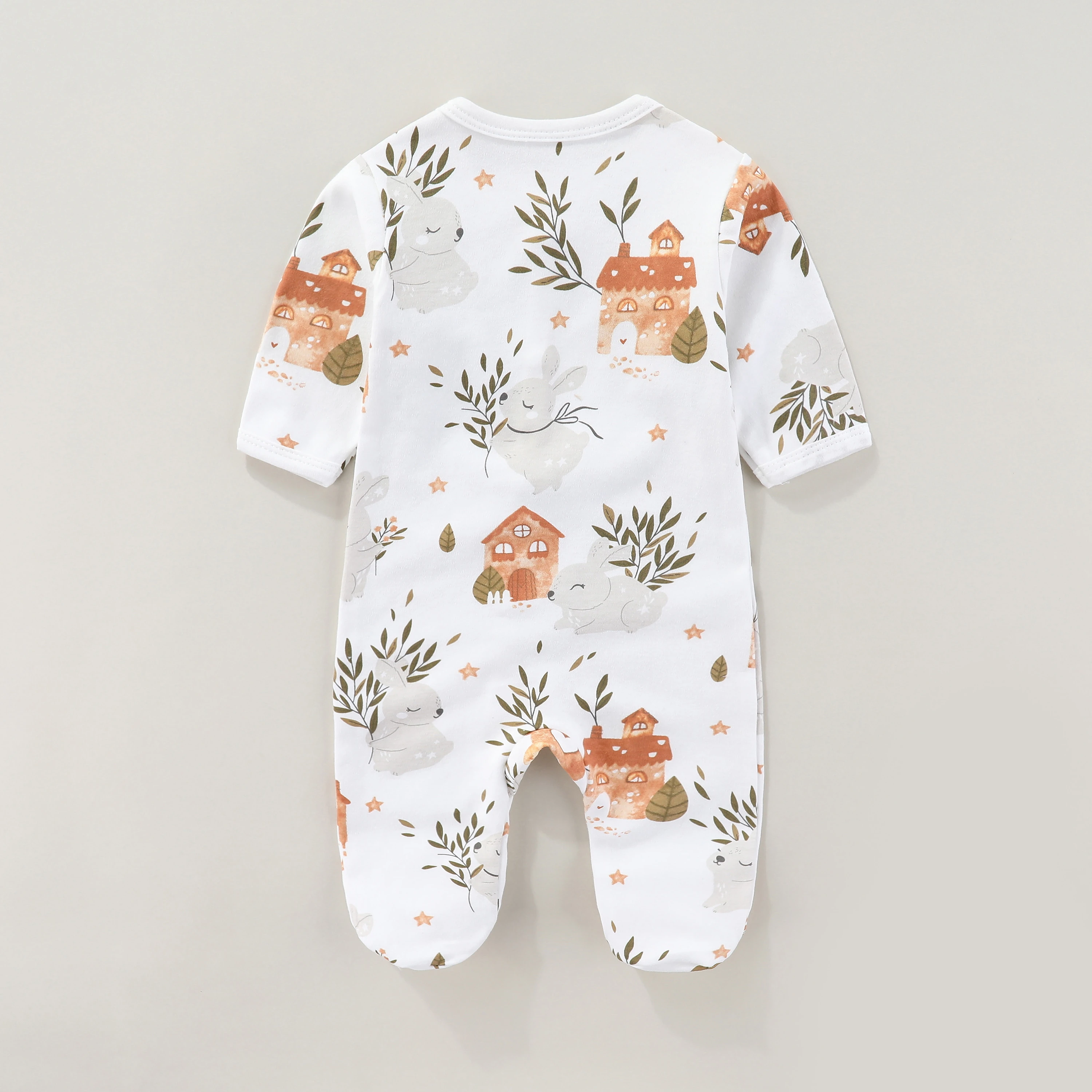 Newborn Onesie 2026 New Soft and Comfortable Unisex Footed Onesie for 0-19 Months