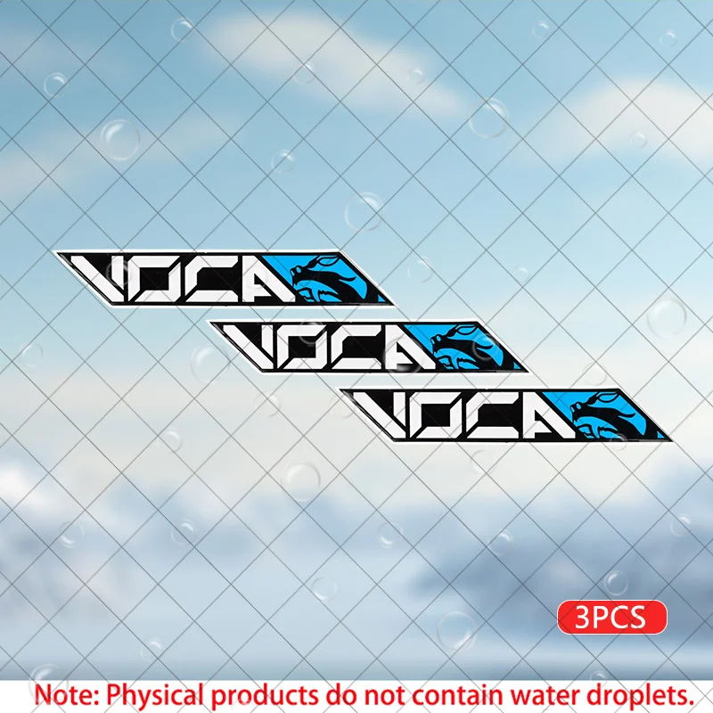 

3Pcs Voca Racing Waterproof Vinyl Stickers Durable Adhesive Decals for Car Door Window Laptop Luggage Bumper