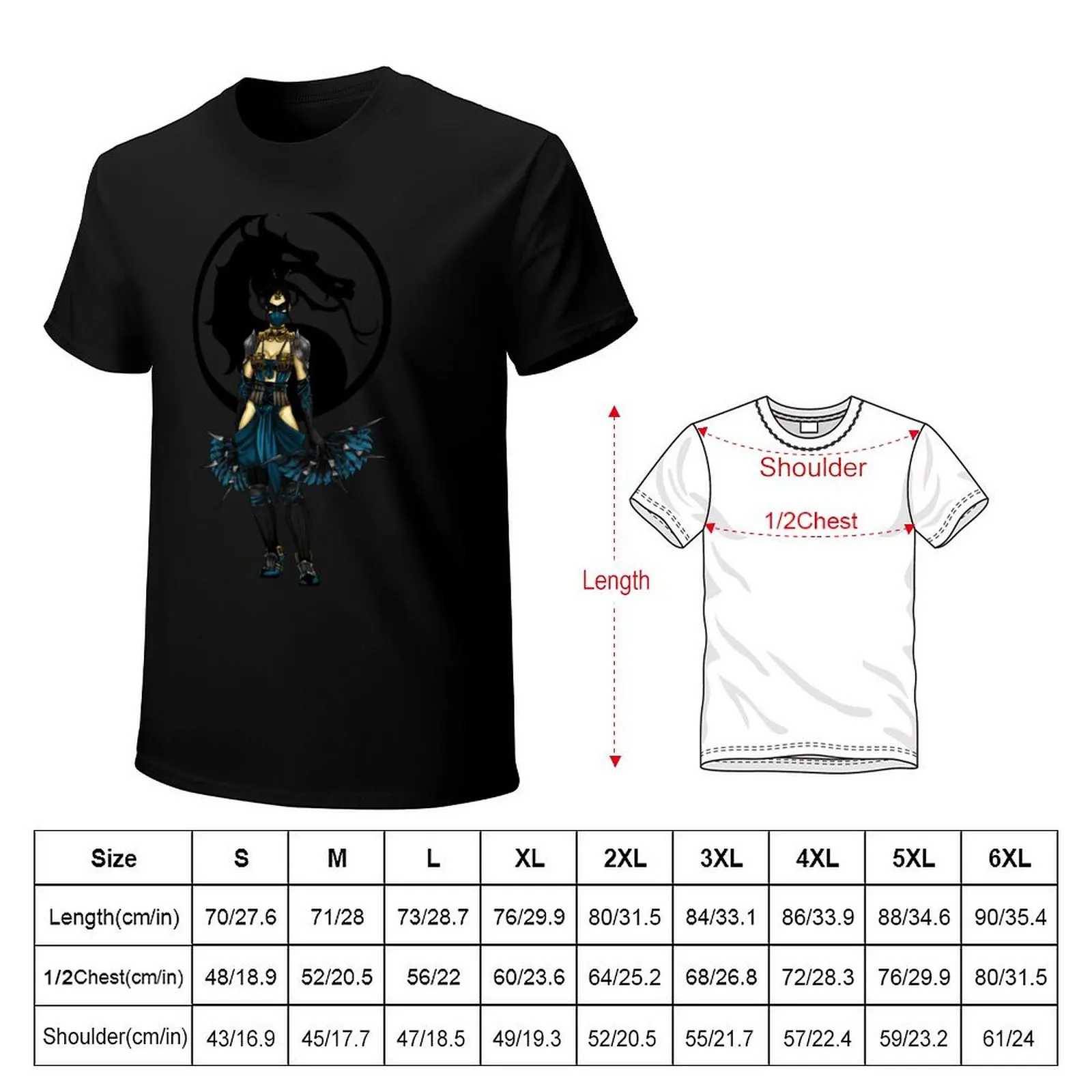 Kitana - Mortal Kombat X T-Shirt Relaxed Fit Casual Short Sleeve Top