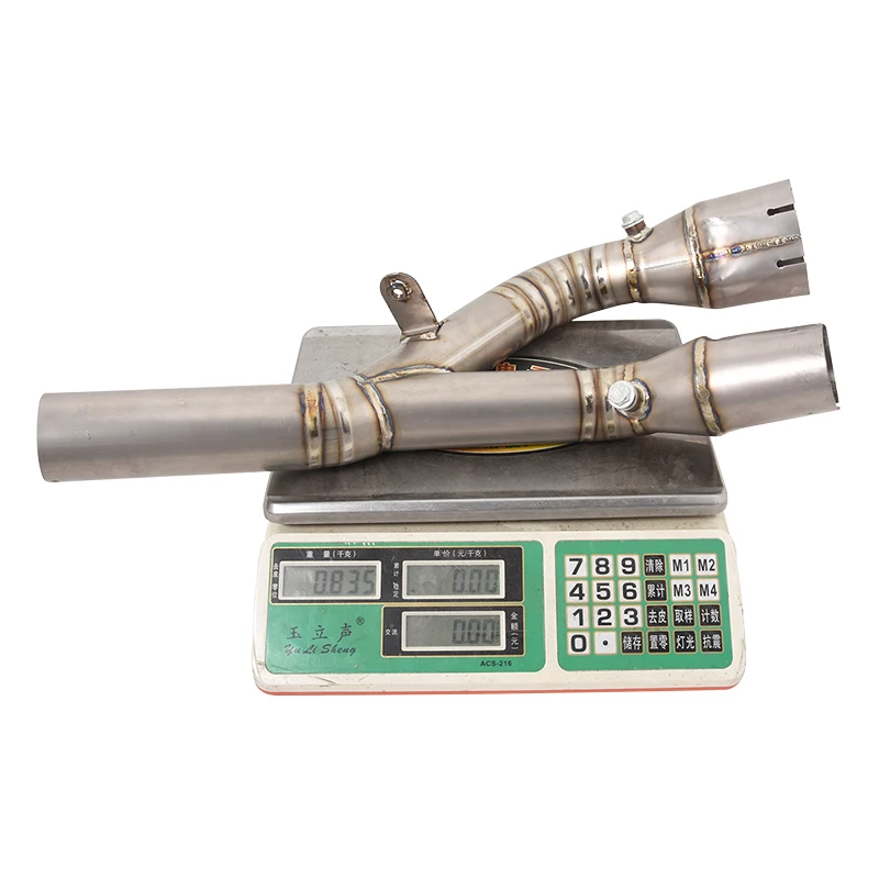 Sistem Knalpot Motor Escape Moto Mid Link Pipe Dengan DB Killer Titanium Alloy Untuk BMW S1000RR 2019-2025 S1000R 2021-2025