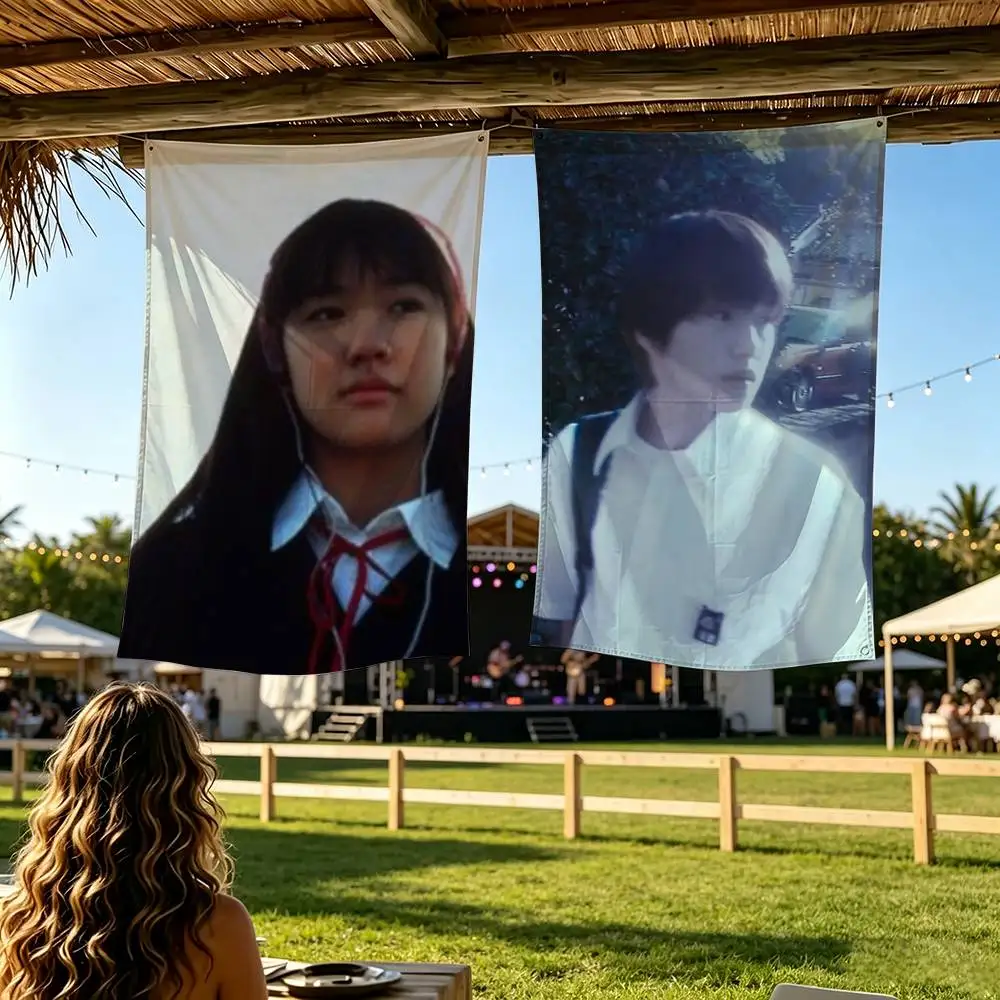 All About Lily Chou-Chou  Flag Digital Printing Banner for Garage Wall Out Door Decoration