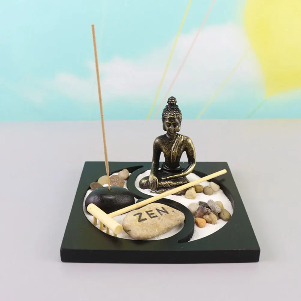 

Zen S nament Mini L Buddha Statue Desktop Decor For Desktop Stress Relief Meditation Garden Tray