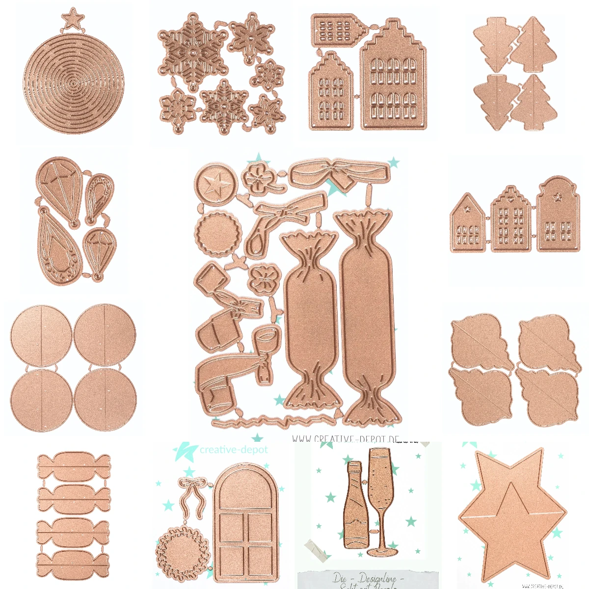 Door and Snowflake Stamps 2025 NEW Cutting Dies Scrapbook Diary Decoration Stencil Embossing Template DIY Greeting Card Handmade
