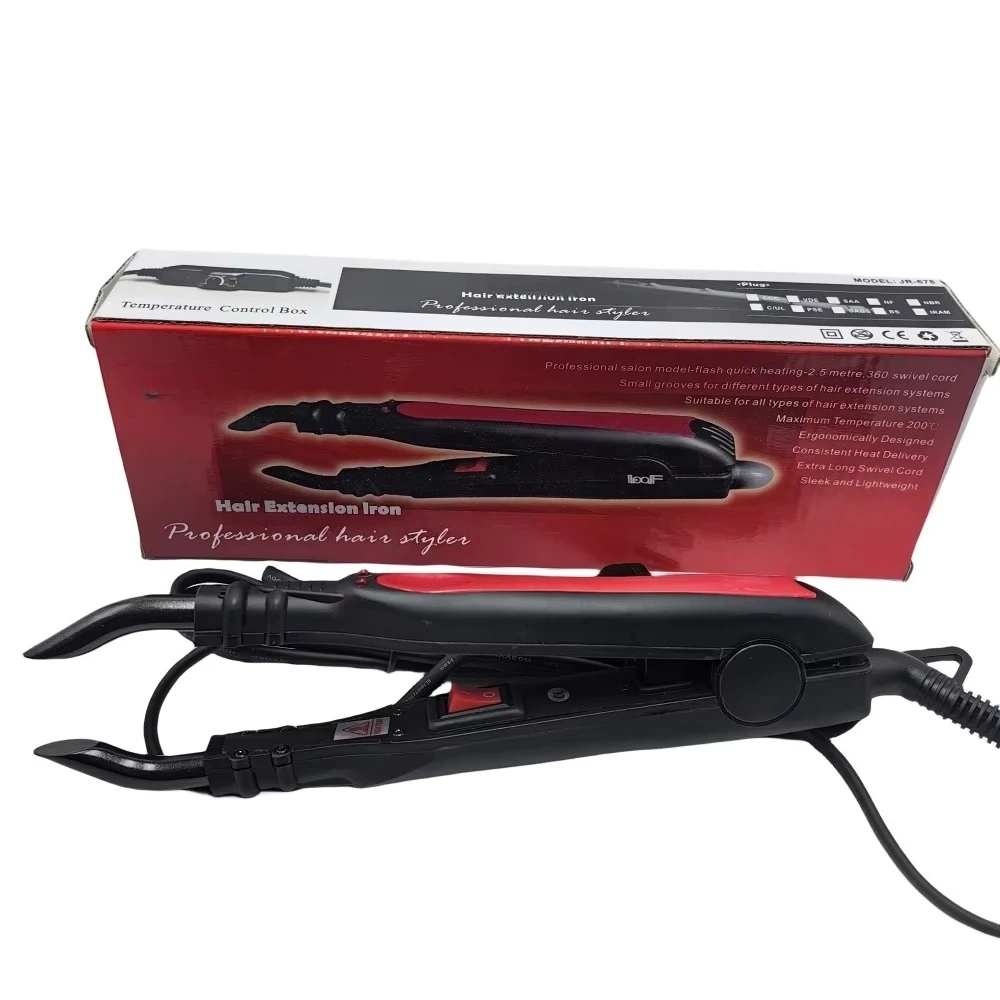 25W Adjustable Temperature Hair Connector 100-240V Multifunctional Plastic Hair Styling Device Black Multi Plug Tools