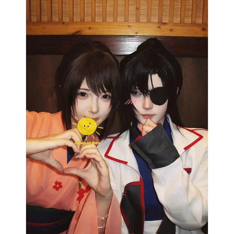 Anime GINTAMA Cosplay Costumes Shimura Tae Cosplay Tops Skirt Corset Socks Shimura Tae Suit Wig Halloween Carnival Cos Adult Men view 2