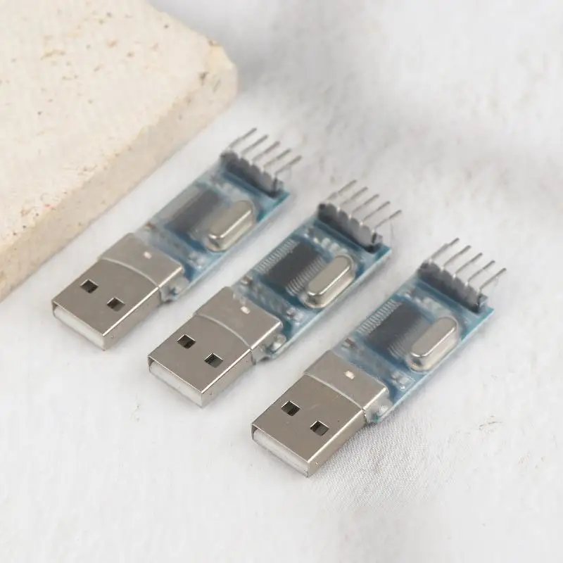 【ใหม่】PL2303HX โมดูลแปลงสัญญาณ USB เป็น TTL อะแดปเตอร์สำหรับไมโครคอนโทรลเลอร์ บอร์ดเครื่องแปรงอัตโนมัติ โมดูลแปลงสัญญาณอัตโนมัติ DC 3.3V 5V