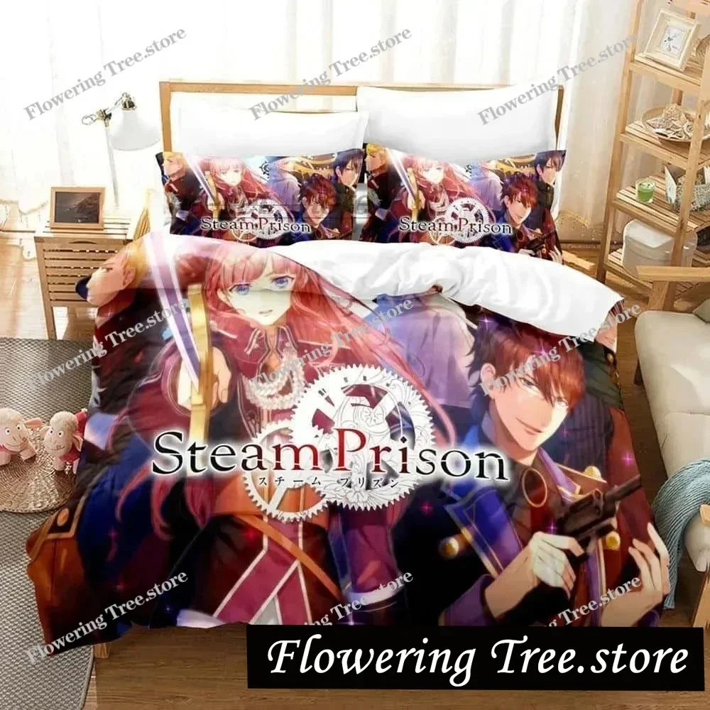 

New 3D Anime VISUAL PRISON Bedding Set Single Twin Full Queen King Size Bed Set Adult Kid Bedroom Duvet cover Sets Home Textiles