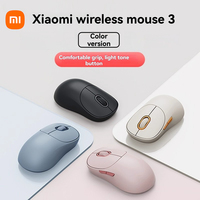 Colorful Xiaomi Wireless Mouse 3 Bluetooth Dual Mode 2.4GHz 1200DPI Ergonomic Optical Office Laptop Computer Soft-tone keying