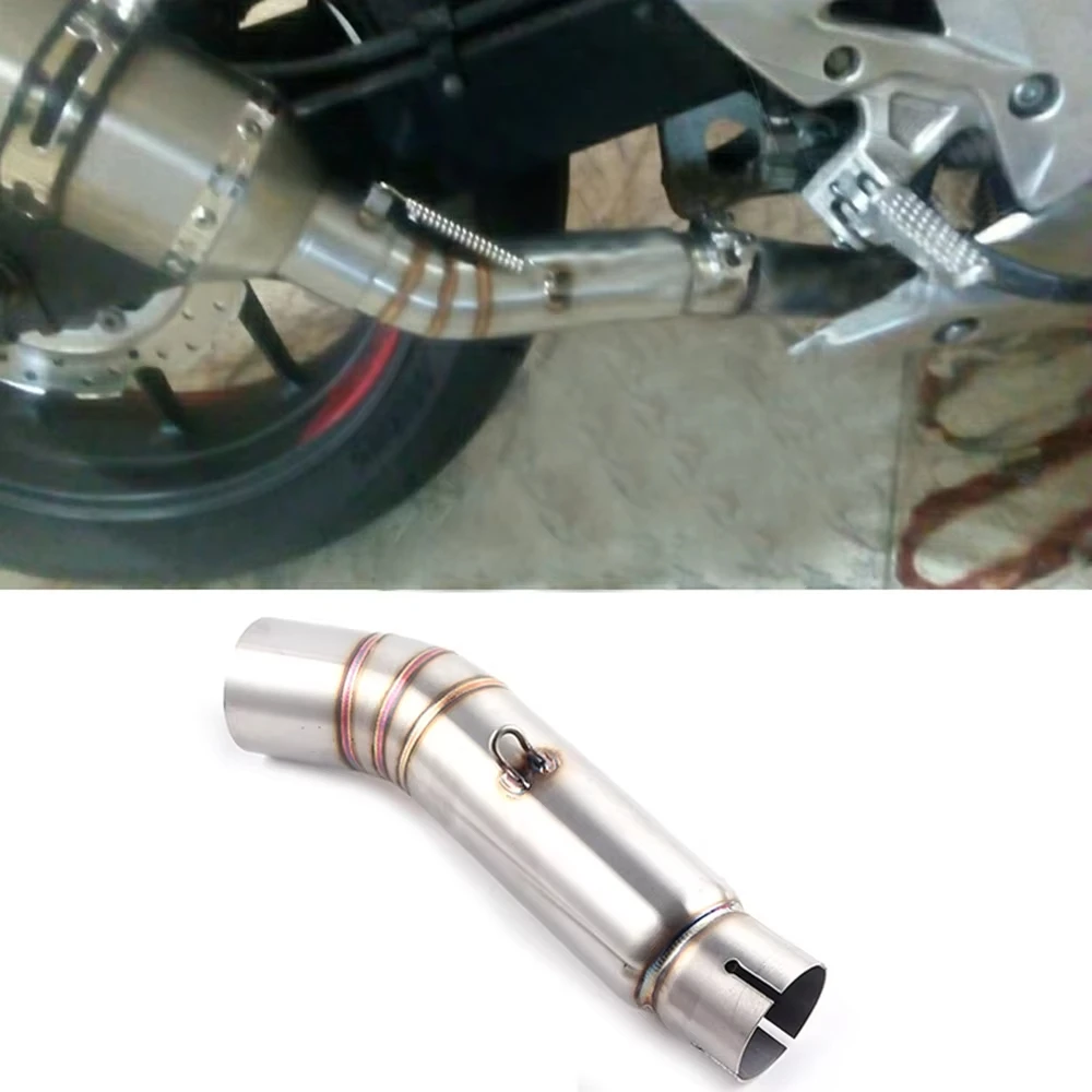 51 mm Slip-On-Motorradauspuff-Fluchtsystem, mittleres Verbindungsrohr für CBR500 CBR500X CB500F 2013 2014 2015 2016 2017 2018