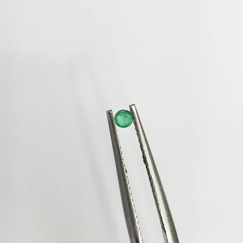 Natural Emerald/emerald Round Loose Stone High-end Gold Jewelry Inlaid with Stones