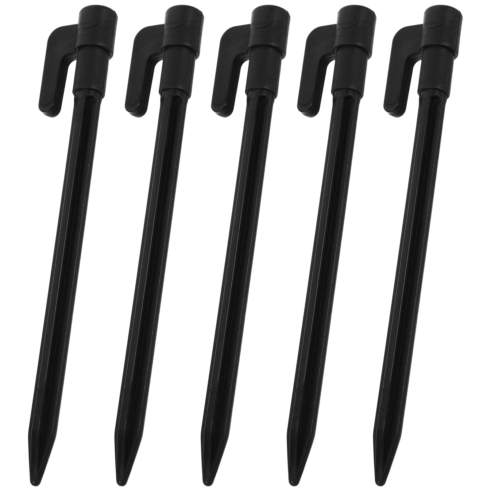 

5 Pcs Camping Tent Stakes Durable PP Material Ground Pegs Beach Hooks Lightweight Small Garden Net Anchors Tent Accessories