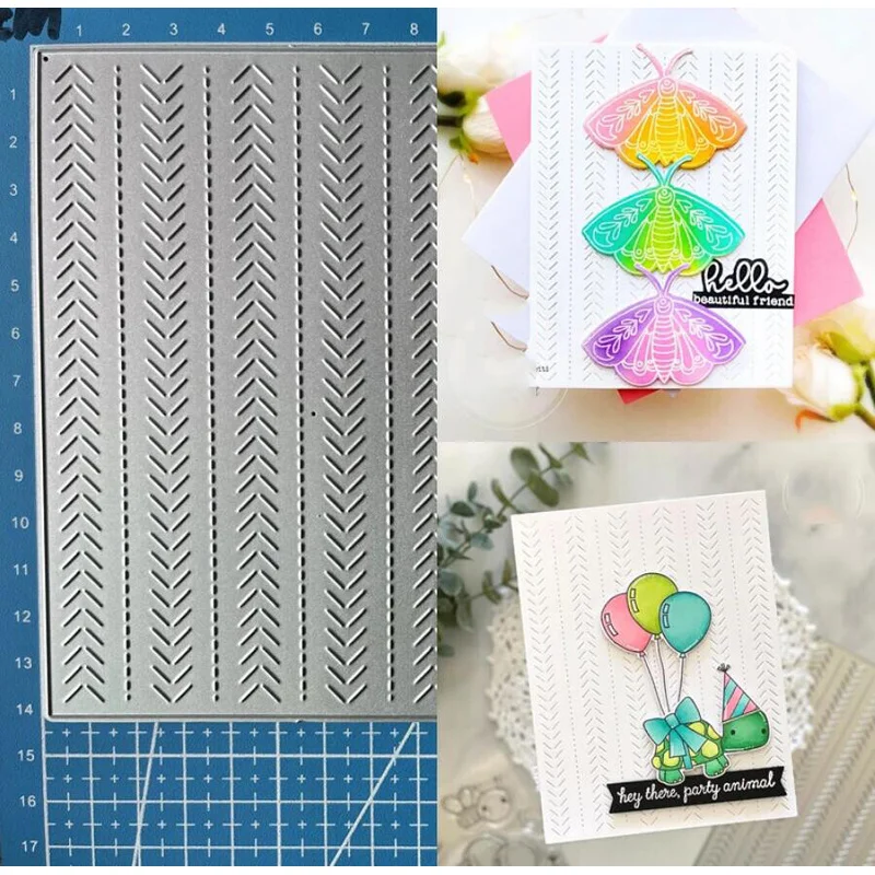 

Background Frame Metal Cutting Dies Scrapbooking Paper Card Embossing Stencils