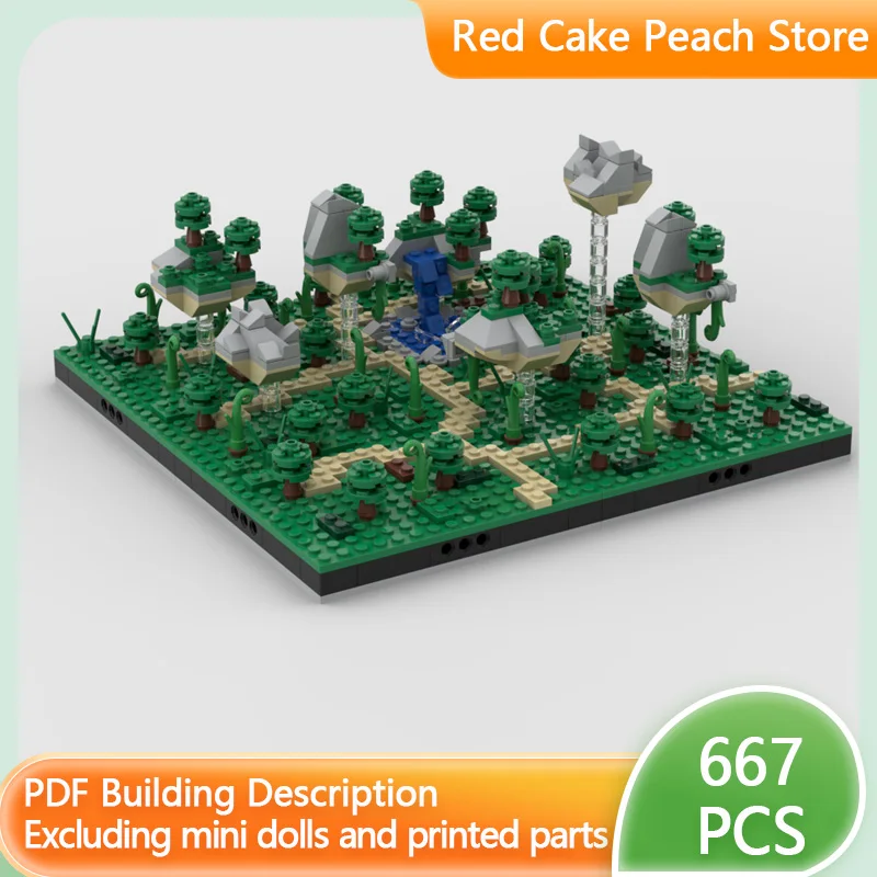 

Модель «Городская улица» MOC, конструктор из строительных блоков «Царство плавучих островов», модульная технология, детские праздничные подарки, игрушка-конструктор для сборки