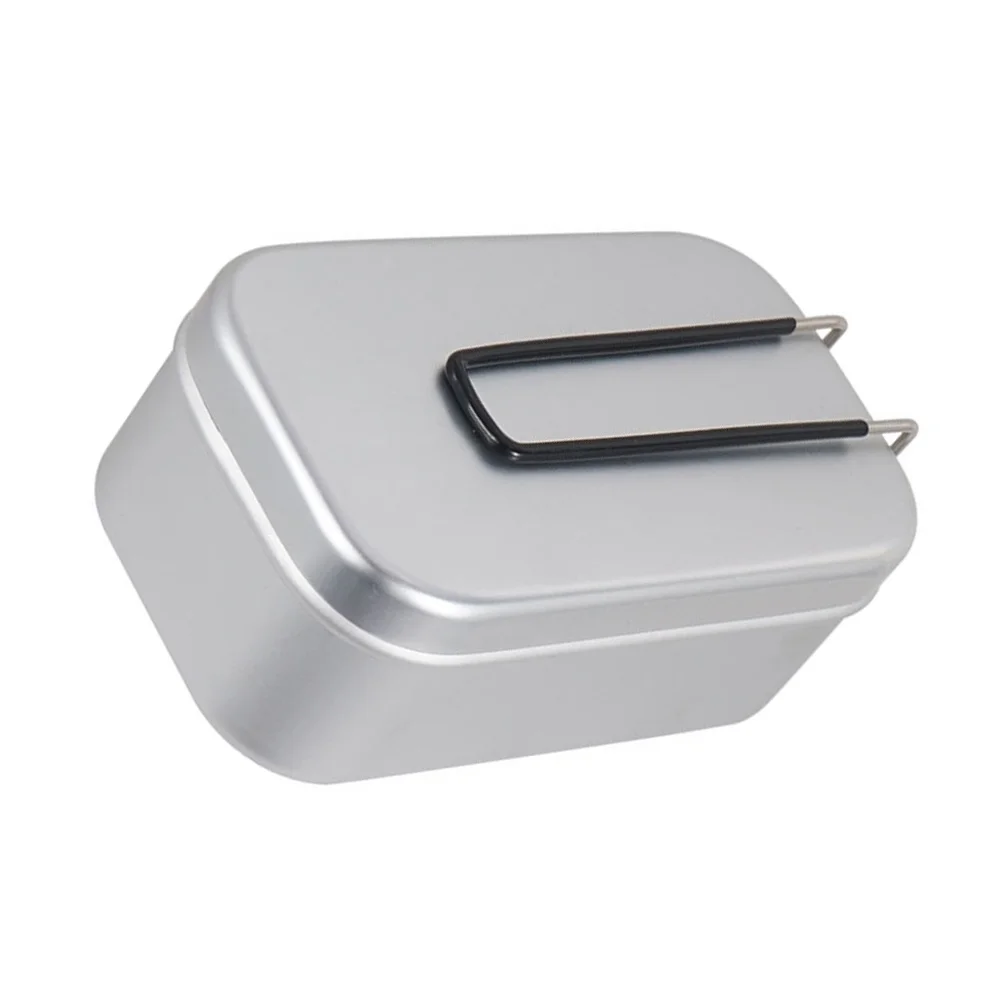 

Aluminum Lunch Box Foldable Handle Rust Proof Bento Food Container Camping Picnic Outing Mountaineering Cookware Outdoor