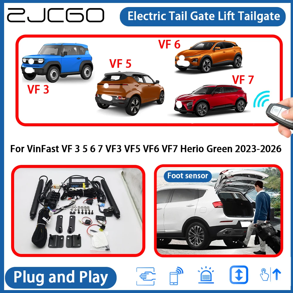 ل VinFast VF 3 5 6 7 VF3 VF5 VF6 VF7 هيريو الأخضر 2023-2026 التلقائي بالطاقة الباب الخلفي قوة الباب الخلفي الكهربائية الذيل بوابة رفع