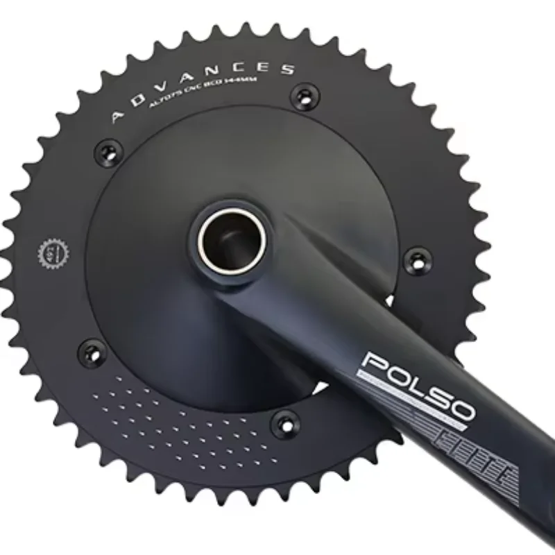 PC001 Bicycle Parts Hot Sale Fixed Gear Anodized Crank 165mm 170mm 175mm Black Silver Anodized Aluminum Alloy Crankset