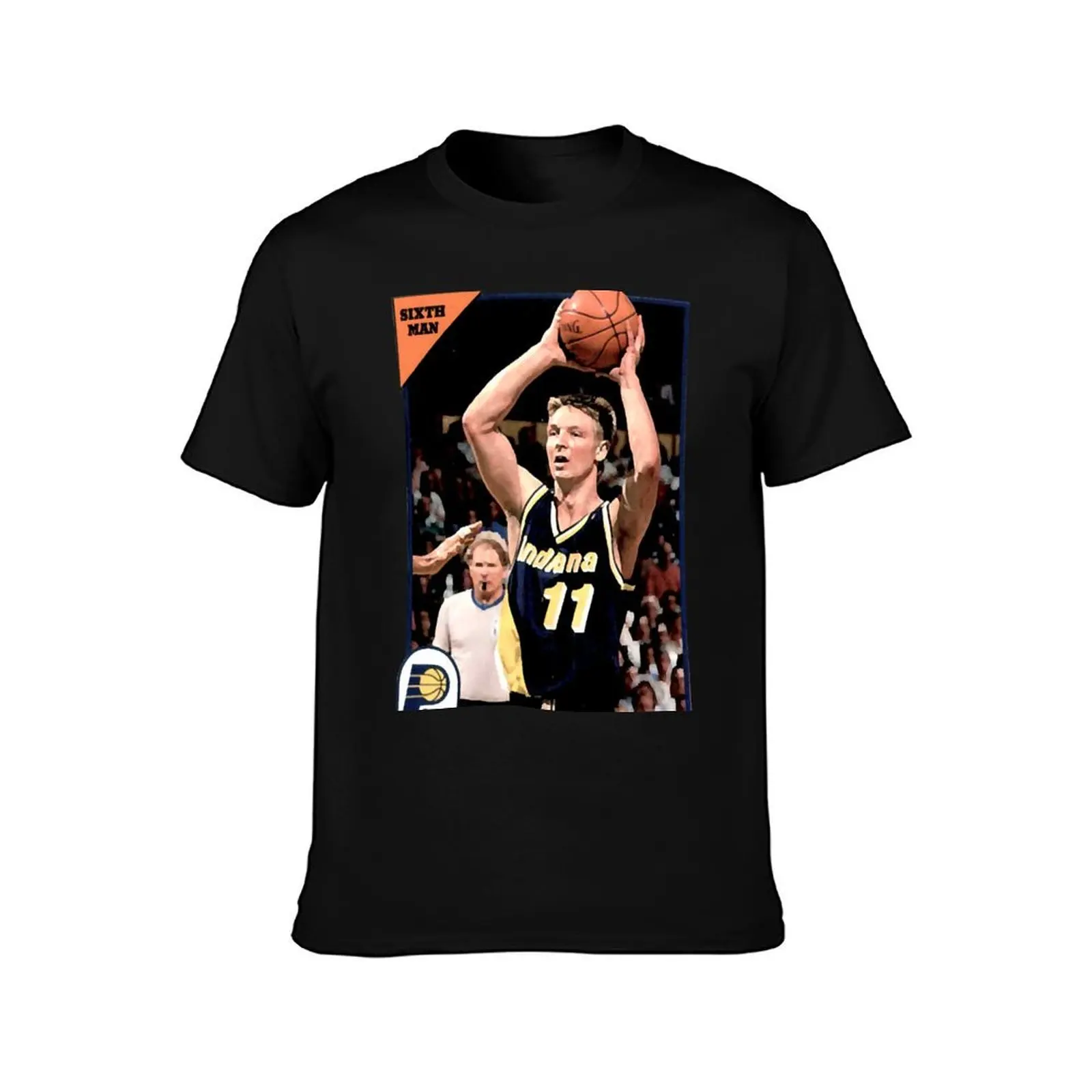 Detlef Sixth Man Schrempf T-Shirt Plus Size Quick Dry Sports Tee T-Shirt