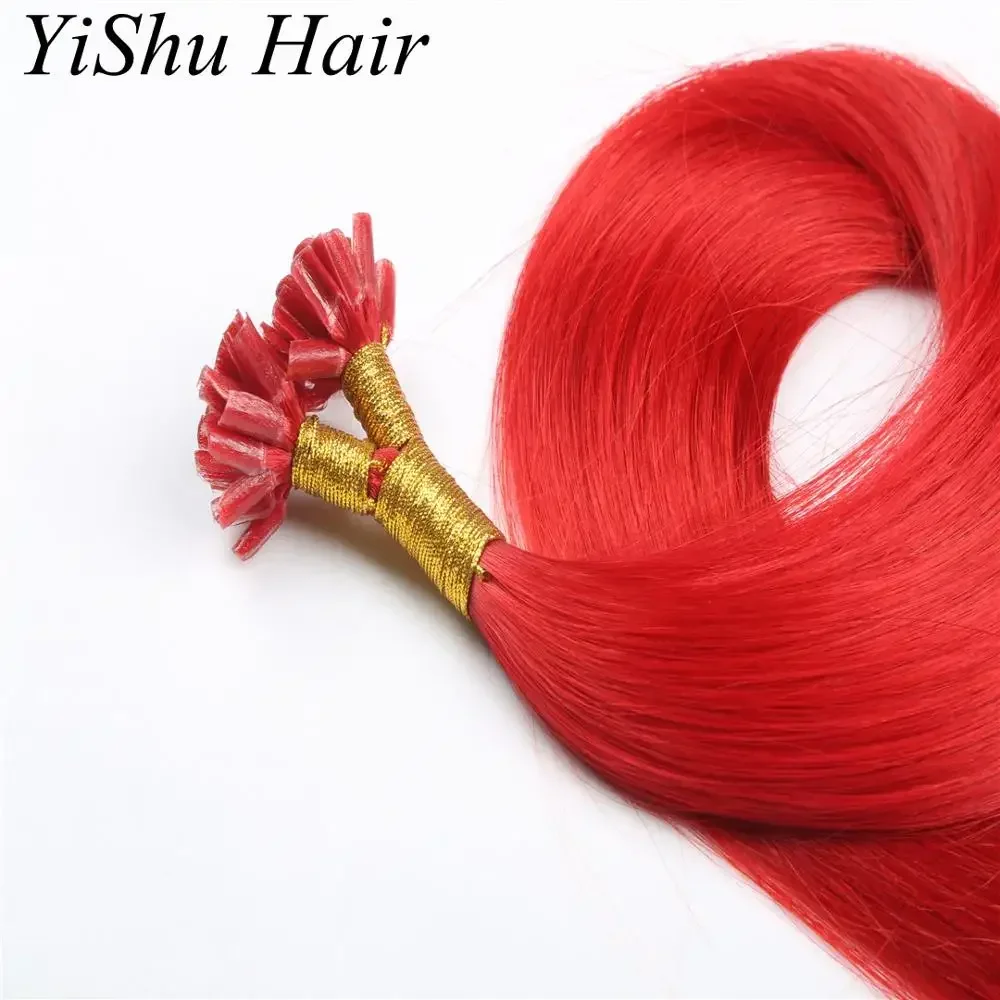 2025/U Tip Pre Bonded Hair Extension 1 Gram 1 Strand Natural 100% Remy Virgin Human Keratin Hair S K