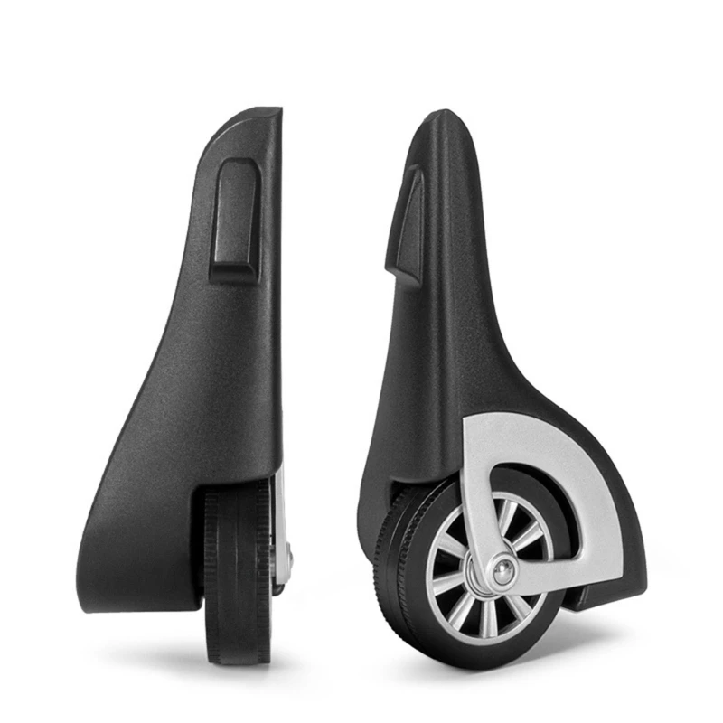 1 Pair PVC Luggages Swivels Trunk Luggages Suitcase Replacement Caster for Business Vacation