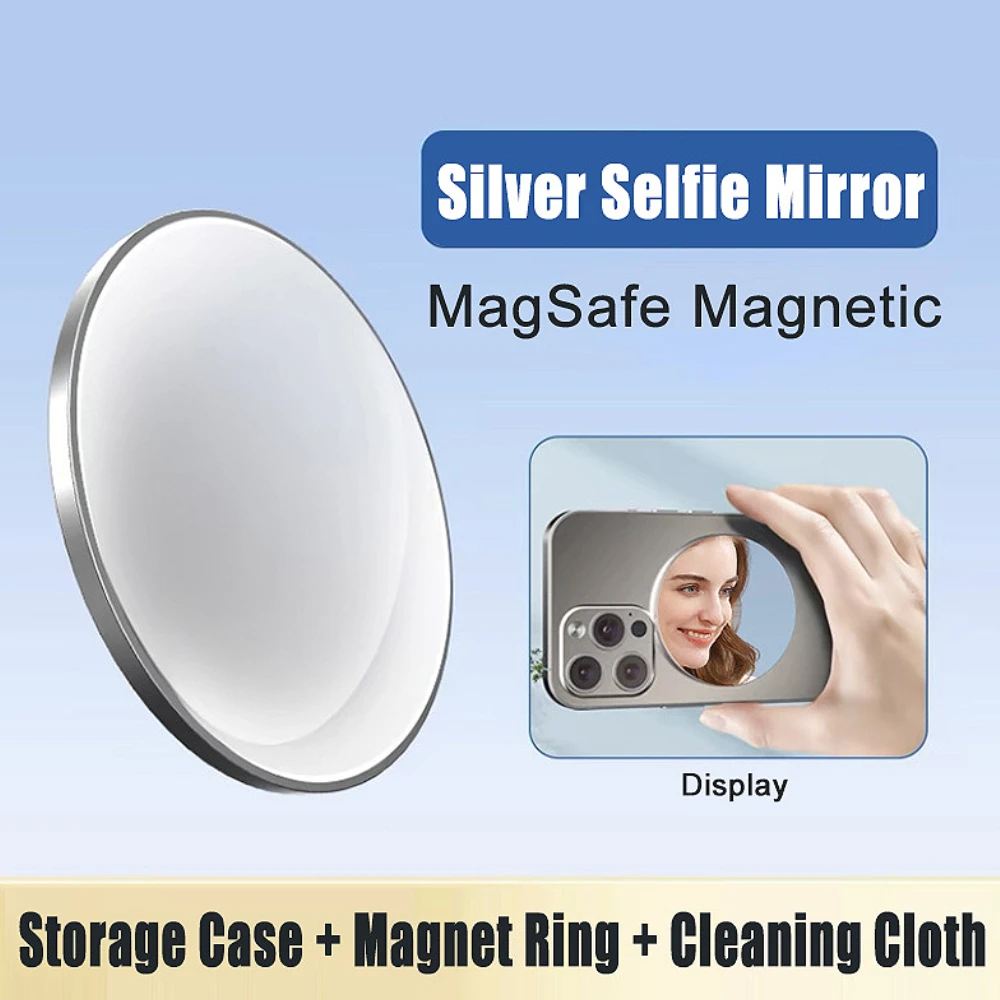 MagSafe 마그네틱 폰 후면 셀카 HD 브이로그 미러 사진 보조 카메라 볼록 거울 아이폰 삼성 사진 액세서리