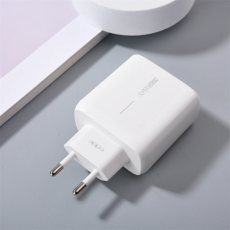 65W Supervooc 2.0 EU Fast Charger For OPPO Find X2 X3 Reno 7 8 9 10 11 12 Ace 2 3 K10 Pro Realme GT Neo GT 2 3 &USB Type-C Cable