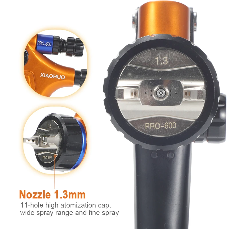PRO-600 RP1.3 إصدار محدود مسدس رش الهواء الأوتوماتيكي للطلاء HVLP مصدر هوائي #3