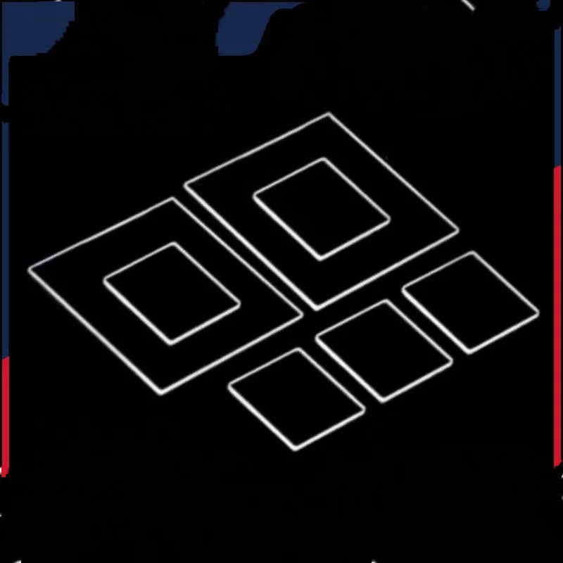 

Ultra-Thin Quartz Optical Glass Square Plate Side Length 10-50Mm 0.1 0.2 0.3Mm Uv Transmission Jgs1 Custom