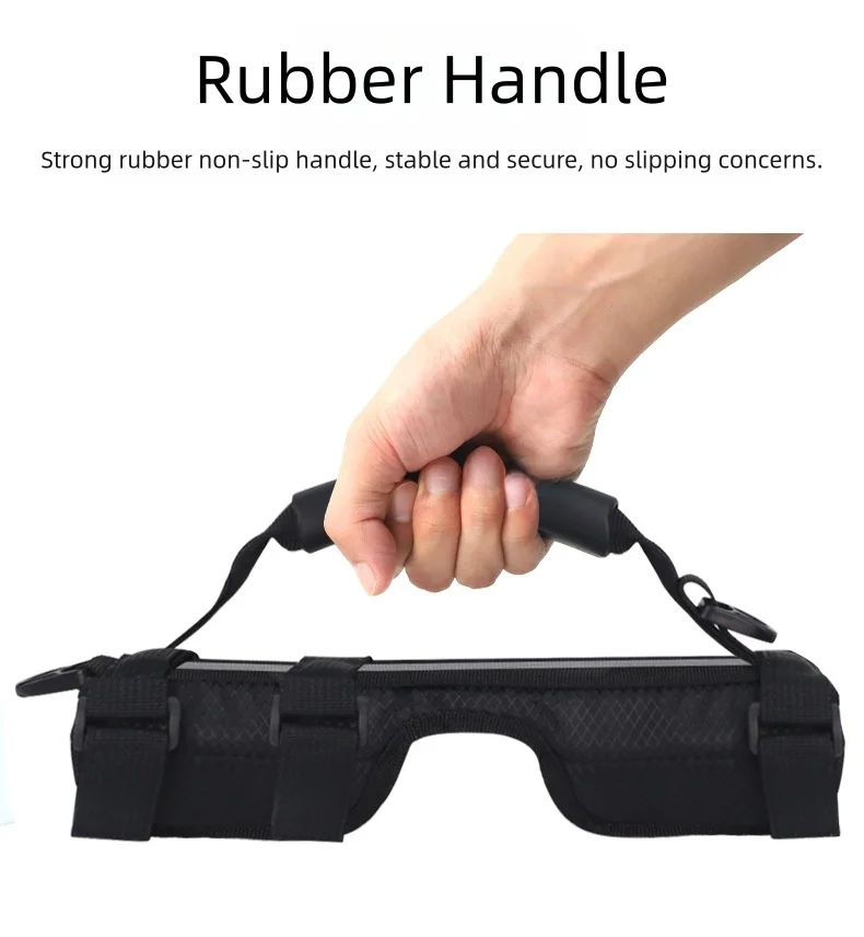 

Ремень для ручки велосипедной рамы из ткани Оксфорд — ручка для переноски через плечо с плечевым ремнем, подходит для -Brompton, удобный