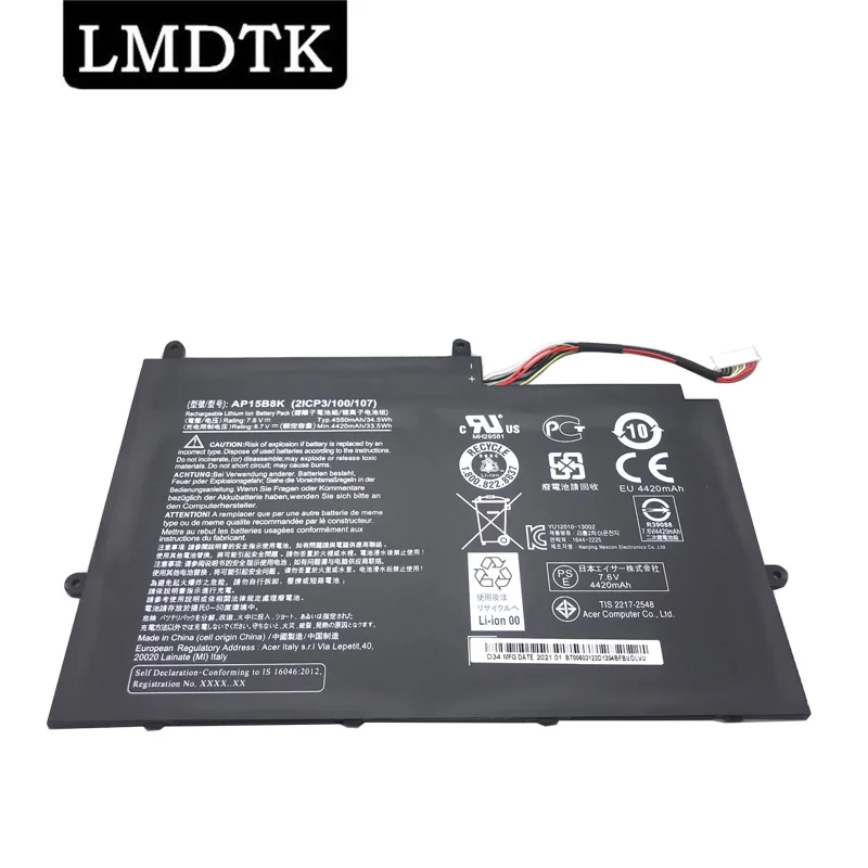 

LMDTK New AP15B8K Laptop Battery For Acer Aspire Switch 11 SW5-173-632W 11 SW5-173 11 SW5-173P 7.6V 34.5WH