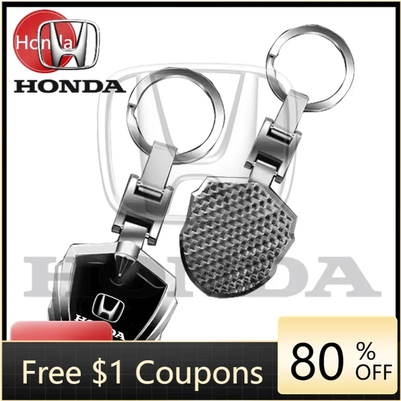 

2026 Hot For Honda For Honda 3D Metal Key Rings Car Styling Car Logo Fashion Keychain For Honda Civic Mugen Accord Odyssey JAZZ