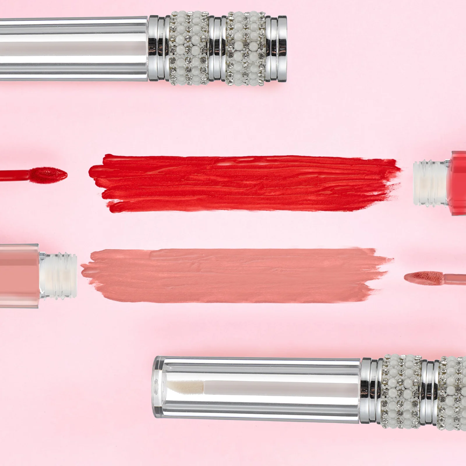 

6Pcs 5Ml Lip Gloss Bottles Refillable Empty Plastic Containers with Brush Head for DIY Lip Color Tube Portable Leak Proof Design