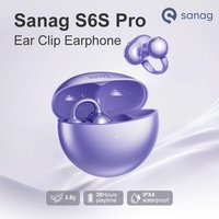 Sanag S6S Pro FreeClip Open Ear Earphone Ear Clip 3D Stereo Sound Bluetooth 5.3 36H Playtime OWS Sport Headphone IPX4 Waterproof