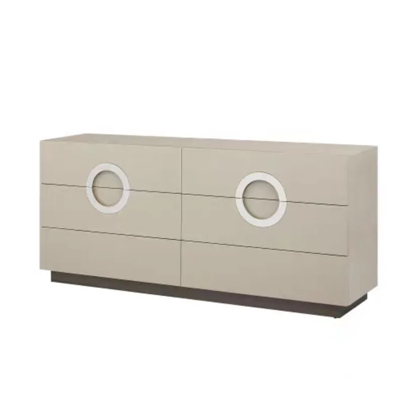 *Luxury Glossy Villa Living Room Side Cabinet With Drawers Star Hotel Suite Bedroom Piano Painting Cabinets
