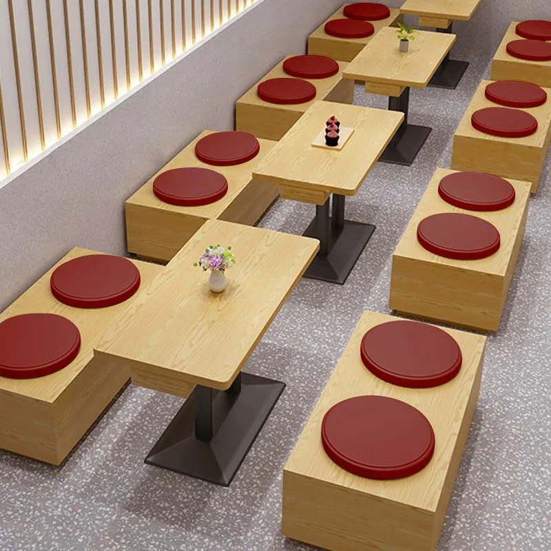 

Hot Pot Restaurant Card Seat Sofa Internet Celebrity Cafe Hamburg Dessert Snack Milk Tea Shop Table And Chair Combination