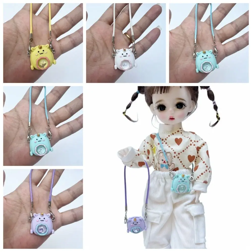 الكرتون دمية على شكل حيوان حقيبة صغيرة البلاستيك حقيبة صغيرة عروسة كارتون حقيبة كتف ملونة صغيرة لطيف دمية حقيبة Bjd الملحقات