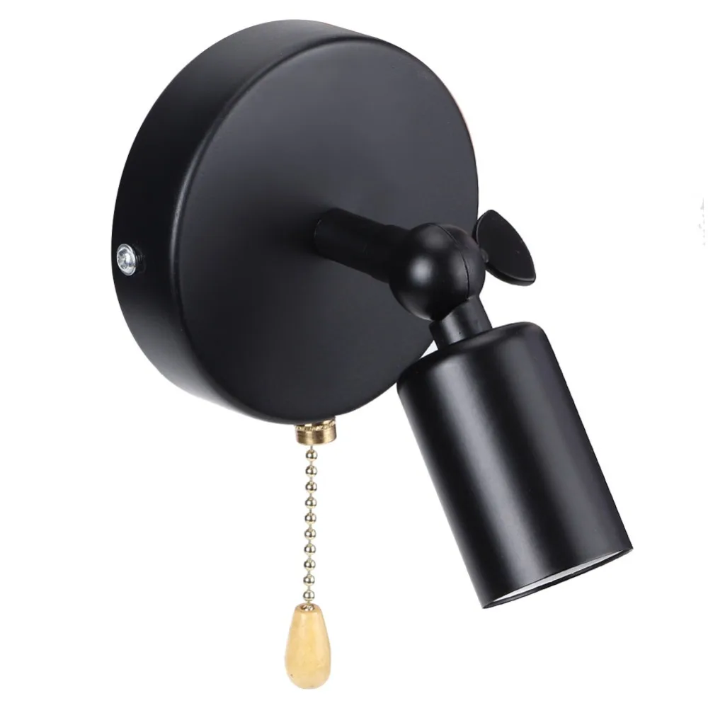 

E26 E27 Wall Lamp AC85-265V Adjustable Head Wall Sconce Light with Pull Chain Switch Bulb Not Included Wall Light Sitting Room