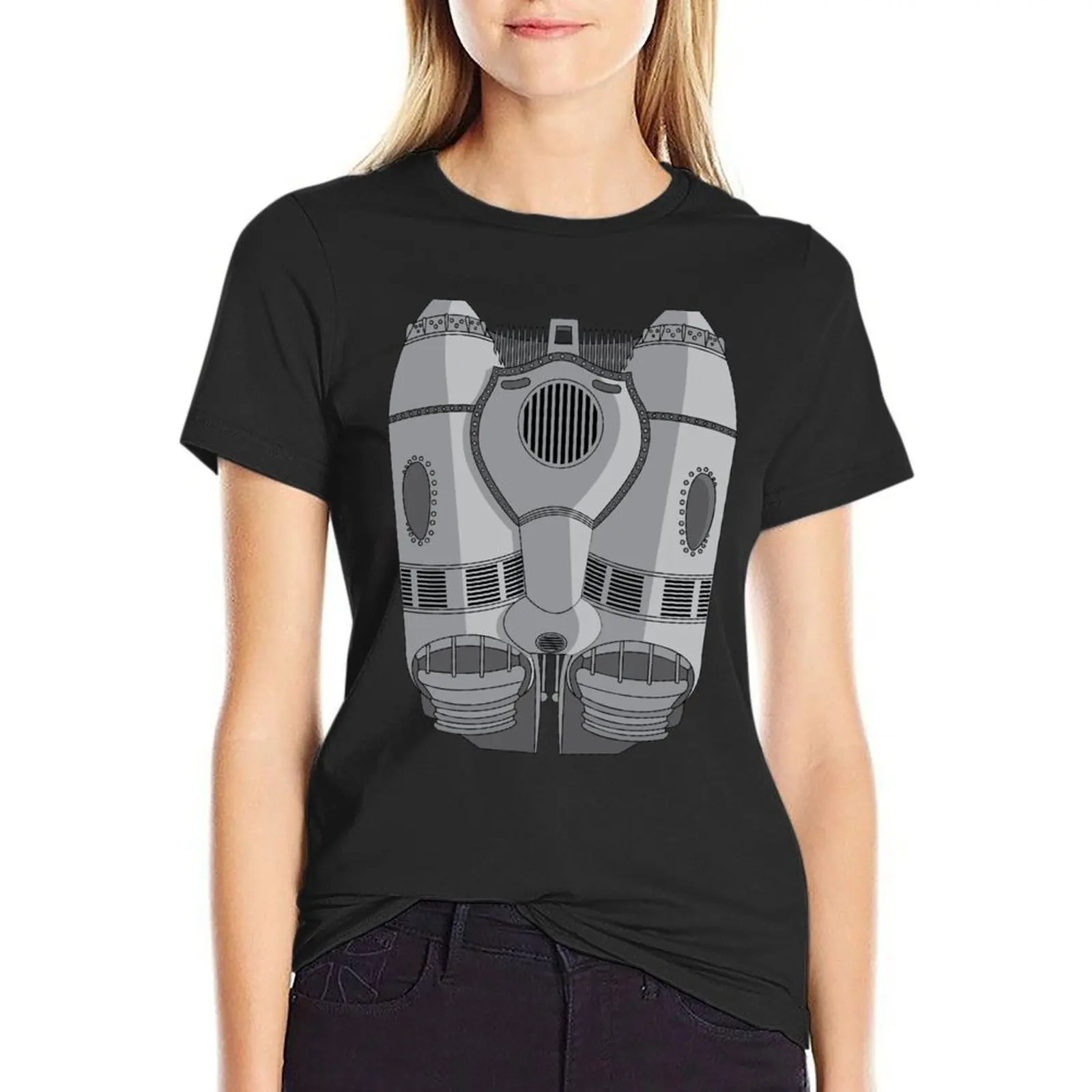 Rocketeer Jetpack T-Shirt summer tops Female clothing animal prinfor t-shirt dress for Women plus size
