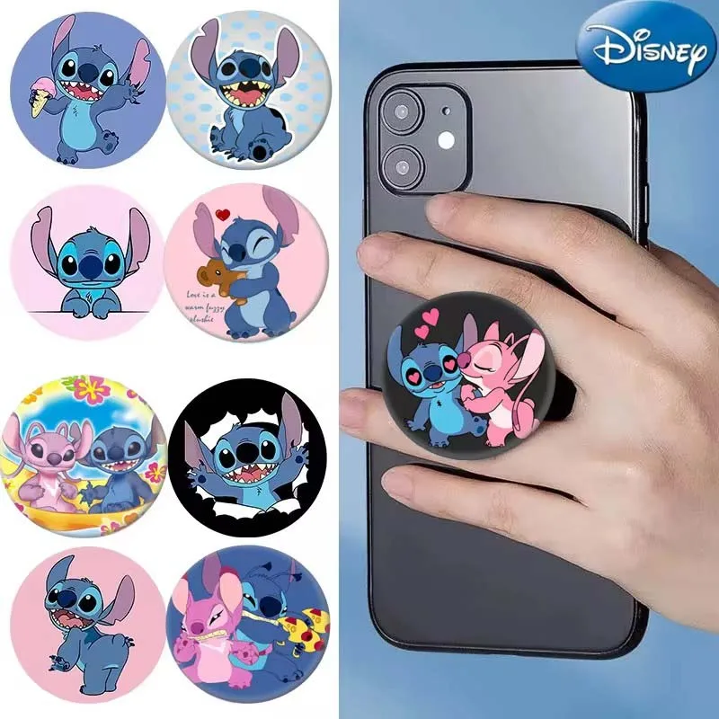 Disney Lilo&Stitch Mobile Holder Phone Cases Accessories Stitch Folding Phone Stand Desktop Grip Tok Cellphone Bracket Gifts