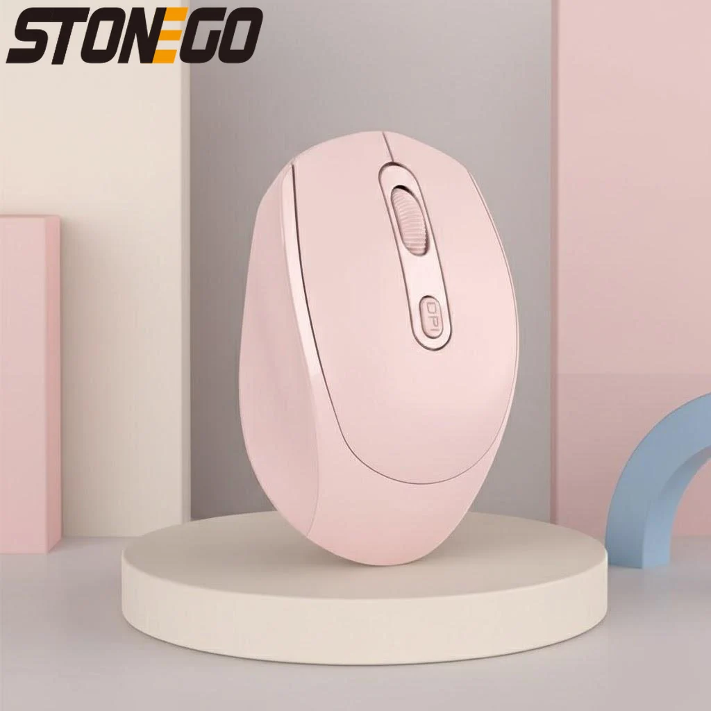Mouse Bluetooth Sem Fio Silencioso Ergonômico para Jogos e Escritório, Mouse para Laptop e PC com Modo Duplo e Simples