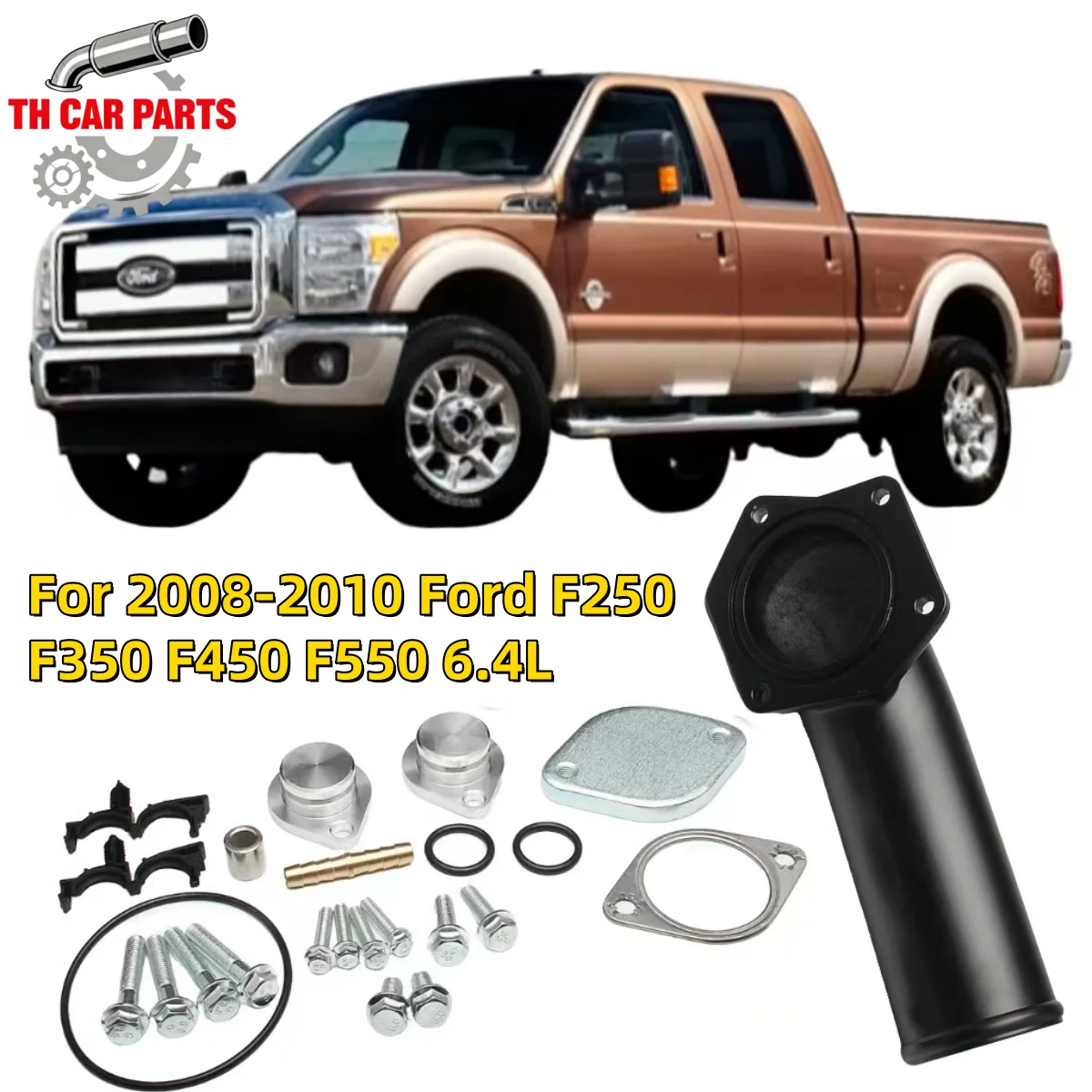 

Exhaust Gas Recirculation Valve Replacement Kit Repair Parts For 2008-2010 Ford F250 F350 F450 F550 6.4L