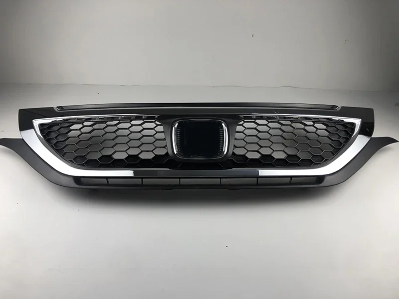 For Honda CRV C-RV Front Racing Grill Grille Trim Accessories 2012-2015 Bumper Separator Honeycomb Black Silver Grille Favorable