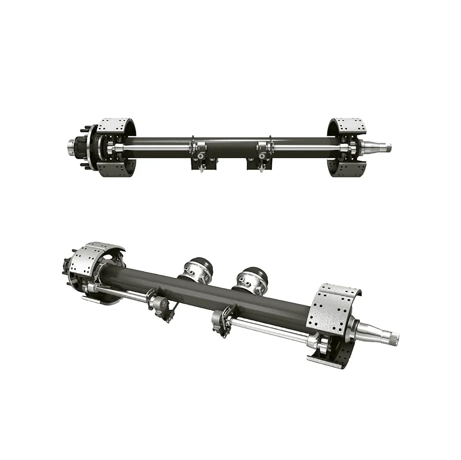 American Germany European Type 12/14/16/18T Trailer Axle Part Round/Square Axle Tube Truck Brake Shoes