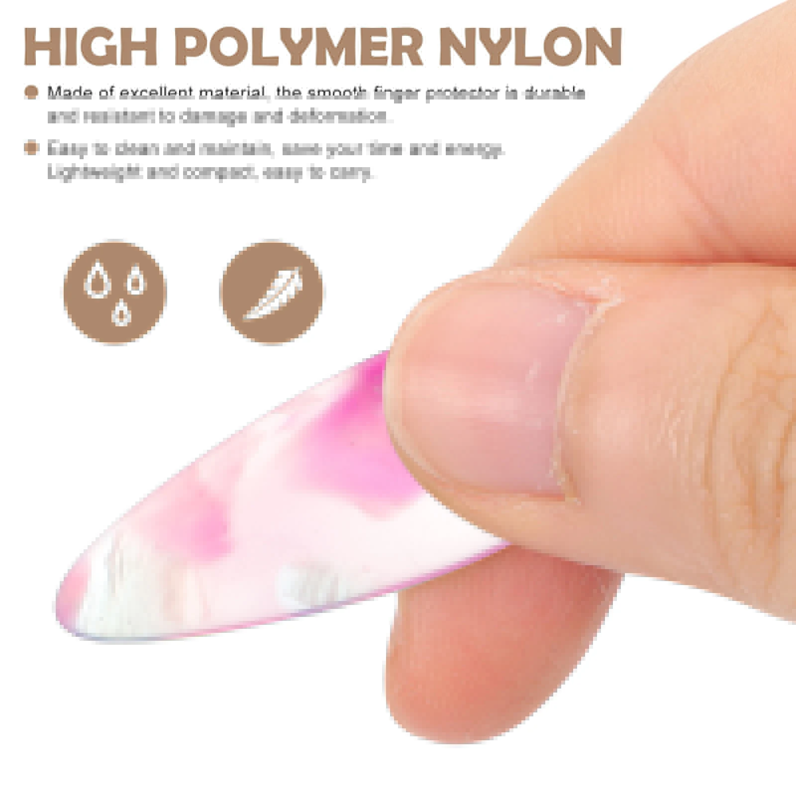 

8 Pcs Guzheng Nails Durable Finger Protectors Lightweight Easy Clean Warm Sound Practical Functions Musical Instrument