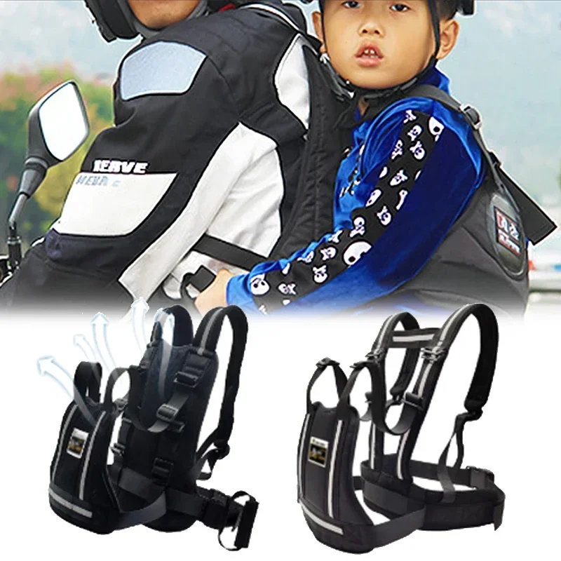 

Motorcycle Child Safety Belt Adjustable Reflective Child Safety Seat Anti-fall Belt Motorcycle Electric Vehicle Safety Belt